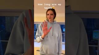 Hands comparison #longhand #handmodel #hands #tall #cute #funny #comparison #trend #viral