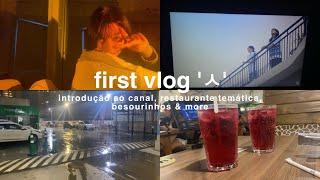 first vlog dia chuvoso restaurante temático skin care & more