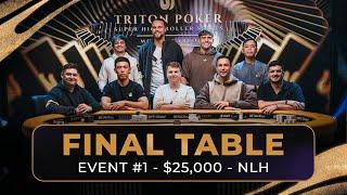 FINAL TABLE - Event #1 $25K NLH WPT Global Ultimate Slam  Triton Poker Series Monte-Carlo 2024