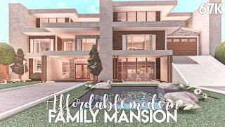 Affordable Modern Family Mansion  Bloxburg Build