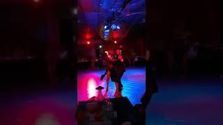 Virginia Porrino y Mauricio Rodriguez. Tango. Exibicion en Milonga D Mente