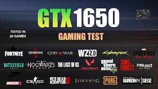 GTX 1650  Test in 20 Games in 2023 - GTX 1650 Gaming Test