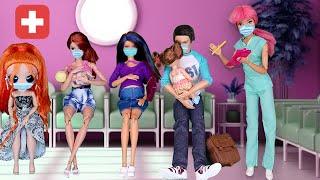 DOCTOR GIVES ME MY RESULT - Barbie Family At The Hospital  Pregnant Doll At The Hospital