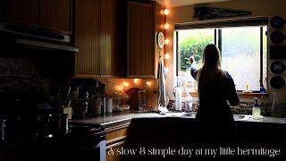 A Slow & Simple Day in My Little Round Home & Woodland Garden  slow living silent vlog