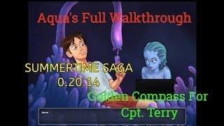 Aqua Full Walkthrough  Summertime Saga 0.20.14  Golden Compass For Capt. Terry Complete Storyline