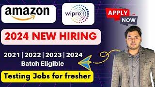 New Hiring  Amazon Wipro CompIndia Latest hiring  2024202320222021 Batch  Testing Jobs