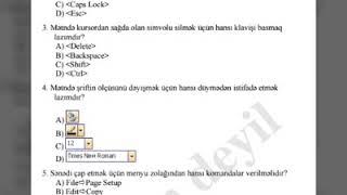 5-ci sinif. İnformatika. K.S.Q-4