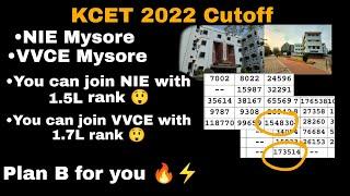 KCET 2022 ENGINEERING CUTOFFNIE MYSORE CUTOFFVVCE MYSORE CUTOFFKCET DOCUMENTS VERIFICATION 2022