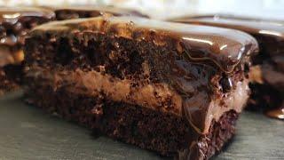 Գայթակղիչ Շոկոլադե Տորթ Ռոմանտիկների Համար Փայլուն Ջնարակով Шикарный Шоколадный Торт #торт #cake