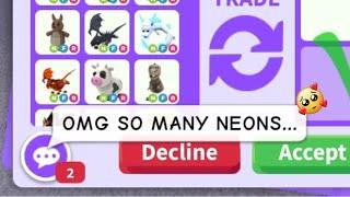 Did I Trade ALL OF MY NEON PETS For the BIGGEST OVERPAY EVER? 