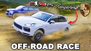 Can a Porsche beat a Skoda RS OFF-ROAD?