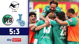 ACHT-Tore-Spektakel im Abstiegskampf  VfB Lübeck - MSV Duisburg  Highlights - 3. Liga 202324