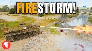 FIRESTORM - Company of Heroes 3 - Afrikakorps Gameplay - 2vs2 Multiplayer - No Commentary