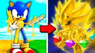 ¡Me convertí en GOLD SONIC Roblox