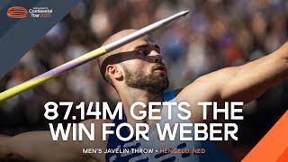 Weber dominates the javelin throw  Continental Tour Gold 2023