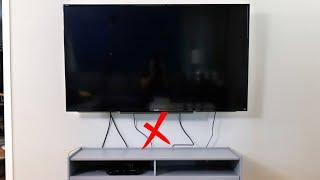 The Easy Way To Hide TV Wires Without Breaking The Electrical Code