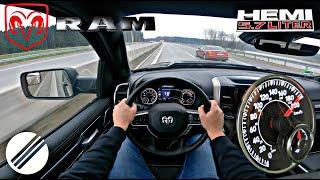 DODGE RAM 1500 HEMI 5.7 V8 LARAMIE SPORT  TOP SPEED DRIVE ON GERMAN AUTOBAHN 