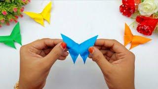 How to Make Paper Butterfly Step by StepOrigami Butterfly MakingEasy Paper Crafts