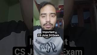 ICSI exam confirmation CS June 24 exam Cs Executive cs professional student  #icsi #icsi_live_update