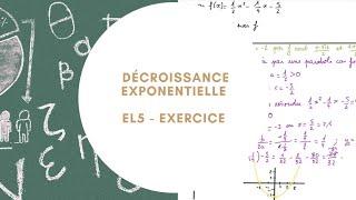 Phénomène de décroissance exponentielle  - exercice