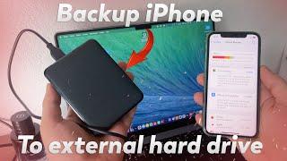 How to Backup iPhone to External Hard Drive on Mac 2024