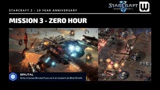 Starcraft 2 New 10 Year Achievement Hunt Brutal WoL Mission 3 Zero Hour