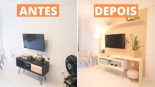 Transformação da SALA com R$1.000 - ANTES E DEPOIS