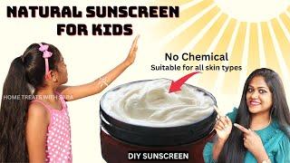 DIY SUNSCREEN for Kids️ How To Make Sunscreen at Home  Skin Care Tips for Beautiful Glowing Skin