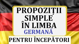 Invata Germana  COMPILATIE  Propozitii simple pentru incepatori