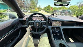 New Porsche Taycan Facelift 2025 Test Drive POV