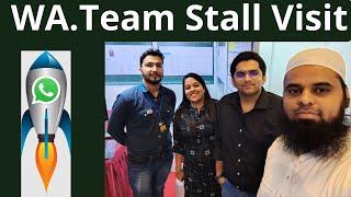 Wa.Team and Com.bot teams stall visit in exhibition  Whatsapp Bot Builder and Zapier Alternative