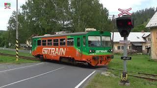 Železniční přejezd Kunov - 4.7.2022  Czech railroad crossing