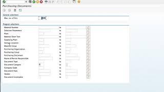How to get the Purchase orders List in Selection screen in ME21N