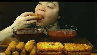 HASHBROWN & CHEESE STICKS ASMR  eating show