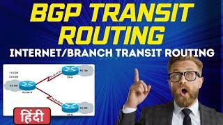 What is BGP Transit Routing - InternetBranch Transit Routing Hindi