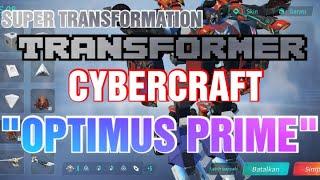 Astracraft  SUPER TRANSFORM OPTIMUS PRIME  TRANSFORMER CYBERCRAFT .