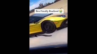 He should be in the pack also #cars #funny #reels #supercars #follow #fail #crash #lamborghini