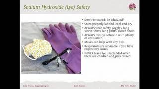Sodium Hydroxide  Lye Safety - Cold Process Soapmaking