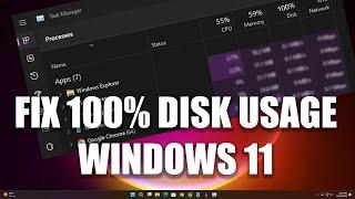 How to Fix 100% Disk Usage on Windows 11Solved