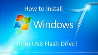 Windows 7 - Installation from a USB Flash Drive