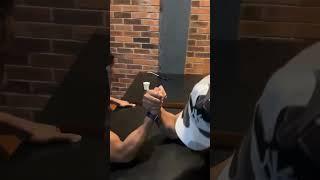 man vs strong woman armwrestling