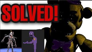 I SOLVED FNAF BIGGEST Theory Ever