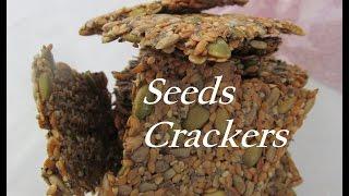 How To Make Multi Seeds Crackers Gluten Free and Vegan #Recipe133CFF