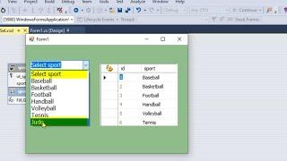 C# Tutorial How to populate combobox from sql database using dataset and add items through query
