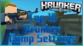 Krunker TOP 10 BEST COMP PLAYERS SETTINGS 39e Paris m2ch Sillyjap and more