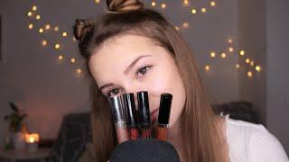 ASMR Lipstick Application  Close Up & Whispering