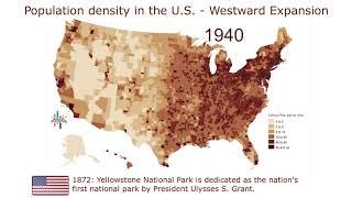 U.S. Population Density 1790–2010 - Westward Expansion