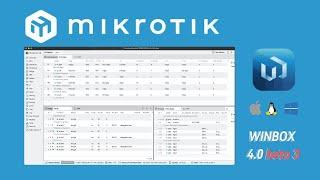 WinBox 4.0 beta 3 avialable now. #mikrotik #winbox #routeros