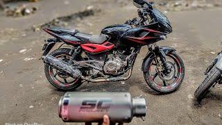 Akrapovic Exhaust In Bajaj Pulsar 220 BS6 