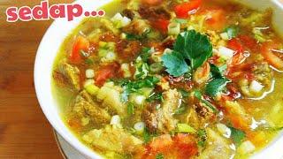 Resep soto daging sapi kuah bening sedap